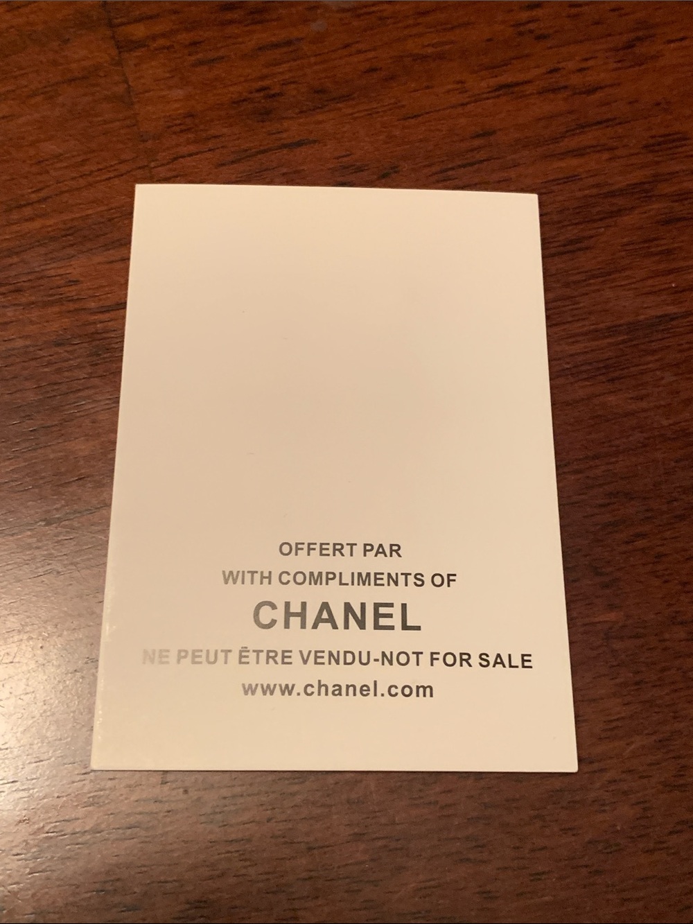 Brand new, rare, authentic Chanel card to add to Chanel order